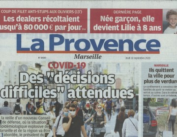 La Provence - 10 Septembre 2020