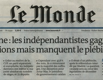 Le Monde 22 septembre 2015