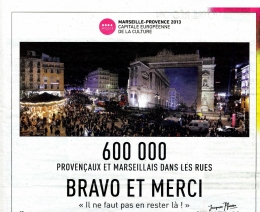 600 000 PROVENÇAUX ET MARSEILLAIS DANS LES RUES MERCI ET BRAVO