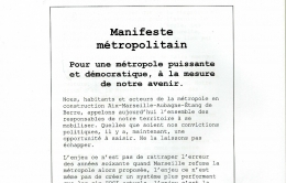 MANIFESTE MÉTROPOLITAIN