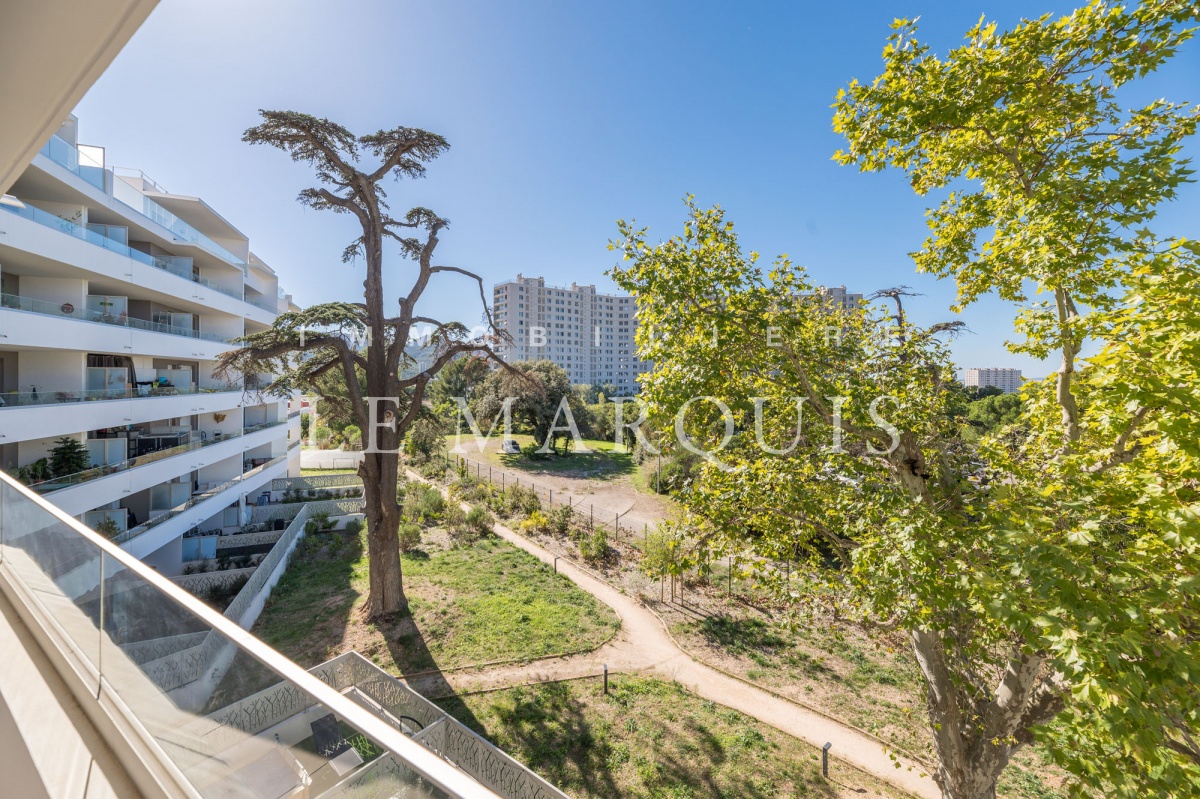 Vue dégagée depuis l'appartement