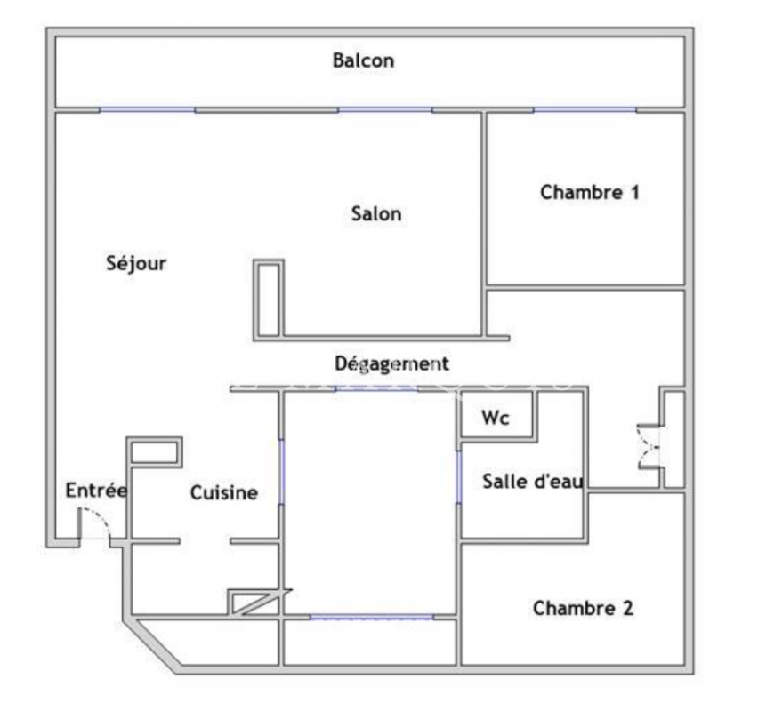 Croquis de l'appartement